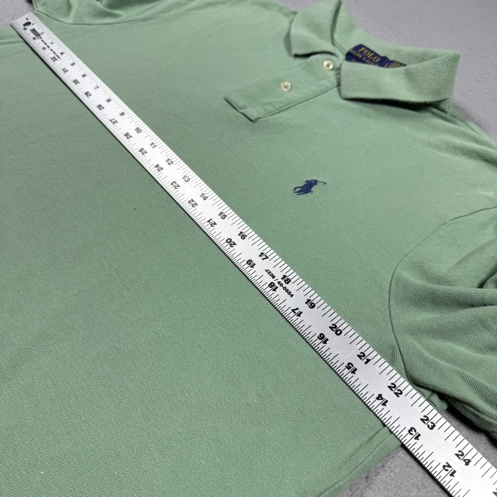 Polo Ralph Lauren Mens Classic Fit Short Sleeve Polo Shirt Sage Green Large